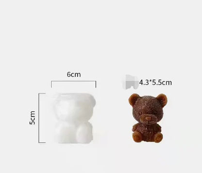 Cute Teddy Bear Silicone Mold