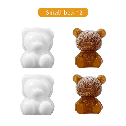 Cute Teddy Bear Silicone Mold