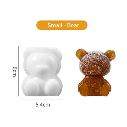 Cute Teddy Bear Silicone Mold