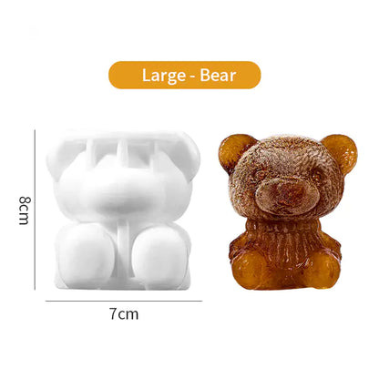 Cute Teddy Bear Silicone Mold